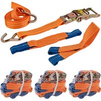 Radsicherung Zurrgurt Auto Transport Spanngurt Set 4-teilig max.Länge 220 cm von DEMA