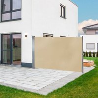 Dema - Seitenwandmarkise Seitenmarkise Sichtschutz Windschutz 160 x 300 cm Beige von DEMA