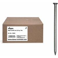 Stahlnägel Nägel Stahlstifte Drahtstifte 2.5 x 55 mm Senkkopf blank 2.5 kg Box von DEMA