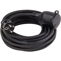 Verlängerungskabel 10 Meter H07RN-F 3x1,5mm² schwarz IP44 von DEMA