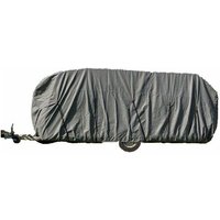 Dema - Wohnwagen Wohnmobil Ganzgarage Abdeckplane Faltgarage Schutzhülle 550x225x220 cm von DEMA