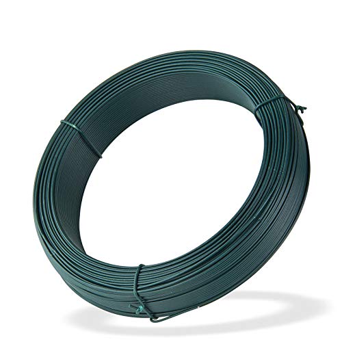 Draht Blumenbindedraht Bindedraht Rosendraht Basteldraht Spanndraht Wildzaun Maschendraht Zaun Blumendraht Wickeldraht 100 m x 1,4 mm von DEMA