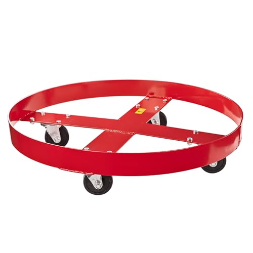 DEMA Fassroller FR für 200 L Metallfass, Industriequalität, Metall, 4 Lenkrollen Ø71mm, max. 250 kg, vormontiert, einfacher Transport, Werkstatt, Produktion, Landwirtschaft DEMA Fassroller FR für 200 L Metallfass, Industriequalität, Metall, 4 Lenkrollen Ø71mm, max. 250 kg, vormontiert, einfacher Transport, Werkstatt, Produktion, Landwirtschaft von DEMA
