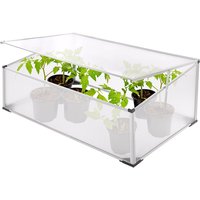 Frühbeet Kleinbeet 101x60x41cm mit Aluprofil, hoher UV-Schutz, Belüftungsdach von DEMA