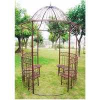 Garten Pavillon Metallpavillon 200x295cm Gartenpavillon sun Nostalgie Antik-Look von DEMA