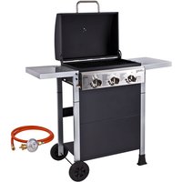 Gasgrill Arkansas 3X Gasgrillwagen Grillstation 3 Flammen Gas Grillwagen Griller von DEMA