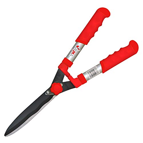 Hand Heckenschere Strauchschere Astschere Gartenschere mit Wellenschliff 54 cm von DEMA