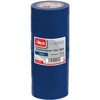 Dema - Isolierband 10er Set Blau 15 mm x 10 m von DEMA