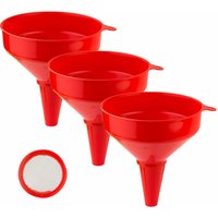 Kunststoff Trichter ø 20cm 3x Set Edelstahlsieb Industrietrichter Benzintrichter Kunststoff Trichter ø 20cm 3x Set Edelstahlsieb Industrietrichter Benzintrichter von DEMA