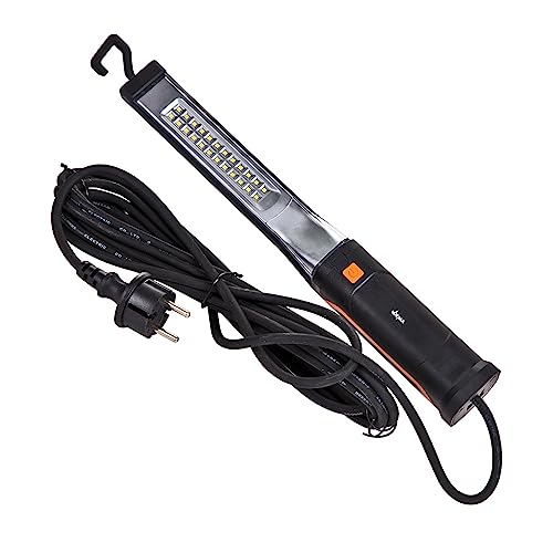LED Stablampe Stableuchte Arbeitslampe Arbeitsleuchte 230V mit 24 weißen LEDs 900 lm von DEMA