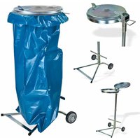 Metall Müllsackständer Abfallsammler Müllsackhalter Abfallsackständer 120 Liter von DEMA