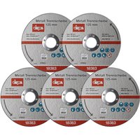 Metall Trennscheiben Set 5er 125mm 1,0 Trennscheibe Schleifscheibe Edelstahl von DEMA
