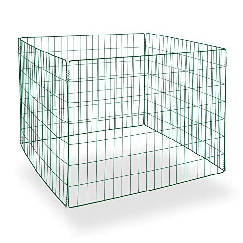 DEMA Metallkomposter Komposter Kompostieren Gartenabfälle Garten Schnittgut Metall Gartenkomposter Green-line 91x91x70cm von DEMA