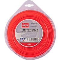 Motorsense Freischneider Trimmer Mähfaden 2,4 mm x 100 m rund Nylon Signalfarbe Motorsense Freischneider Trimmer Mähfaden 2,4 mm x 100 m rund Nylon Signalfarbe von DEMA