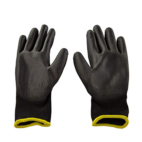 PU Montagehandschuhe Arbeitshandschuhe Handschuhe Basic Gr. 7 schwarz von DEMA