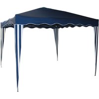 Dema - Pavillion Gartenpavillon Faltpavillon Alu/Metall 3x3m blau Garten Partyzelt von DEMA