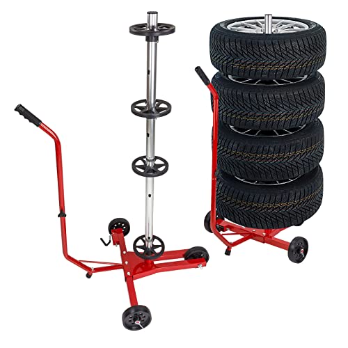 DEMA Reifenständer – Mobil fahrbarer Reifenhalter für PKW, Felgenbaum, Reifenwagen, Felgenständer, für Autoreifen, stabil & praktisch, ideal für Werkstatt und Garage DEMA Reifenständer – Mobil fahrbarer Reifenhalter für PKW, Felgenbaum, Reifenwagen, Felgenständer, für Autoreifen, stabil & praktisch, ideal für Werkstatt und Garage von DEMA