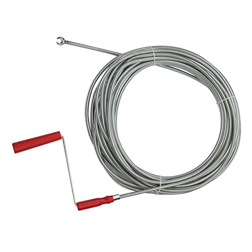 DEMA Rohrreinigungsspirale 20 m DRRS 20 – Professionelle Spirale für Rohrreinigung, Flexibel und robust, Ideal für Abfluss- und Rohrverstopfungen, Effektive Reinigung für Sanitäranlagen von DEMA