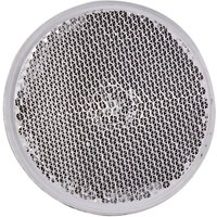 Rückstrahler ø 60,5 mm Katzenauge Reflektor rund weiß selbstklebend Rückstrahler ø 60,5 mm Katzenauge Reflektor rund weiß selbstklebend von DEMA