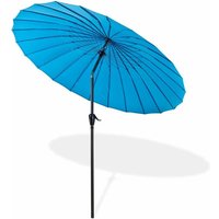 Dema - Sonnenschirm Gartenschirm Sonnenschutz Schirm Kurbelschirm Tokio rund 2,5 m blau von DEMA