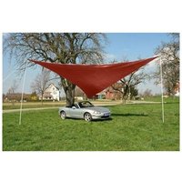 Sonnensegel Dreieck rot 5 x 5 x 5 m Tragetasche Sonnenschutz Beschattung von DEMA
