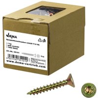 Dema - Spanplattenschrauben Holzschrauben Schrauben Senkkopf versch. Größen ø 3 - 6 mm von DEMA