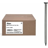 Stahlnägel Nägel Stahlstifte Drahtstifte 4.2 x 100 mm Senkkopf blank 5kg Box von DEMA