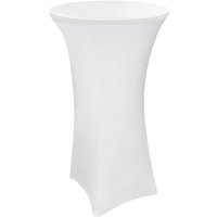 Dema - Stehtischhusse 80x120 cm weiß Stretch Stehtisch Bistrotisch Husse von DEMA