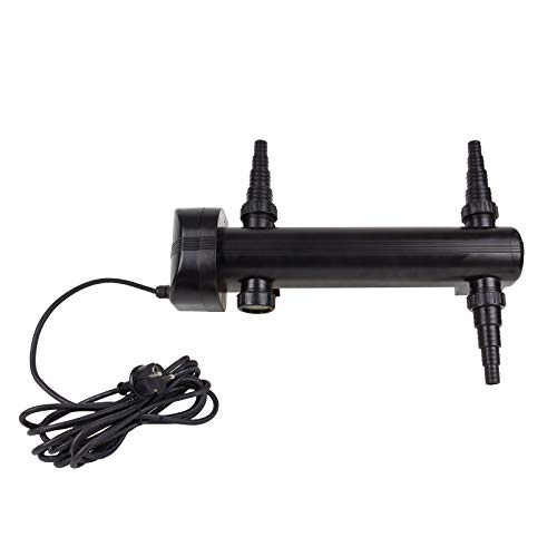 DEMA Teichklärer UV-C 36W, Algenvernichter, Wasserklärer für bis 18m³, inkl. Schlauchtüllen, IP44, einfache Installation, für klares Wasser und gesunde Fische, kompatibel mit TF25000 von DEMA