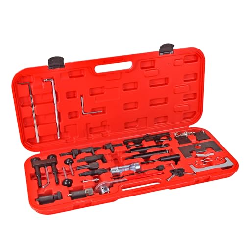 VAG Motor Einstellwerkzeug Satz Arretierungswerkzeug Set Zahnriemen Nockenwelle Einspritzdüsen Reparatur Werkzeug für VW Audi Seat Diesel von DEMA