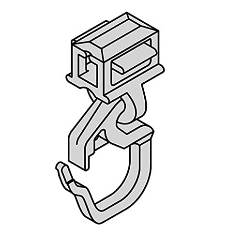 DEMASol Gardinen Clic-Gleiter mit Faltenhaken kurz HINNO HC 31, für Aluminium Gardinenschienen mit 6 mm Spurbreite von DEMASol