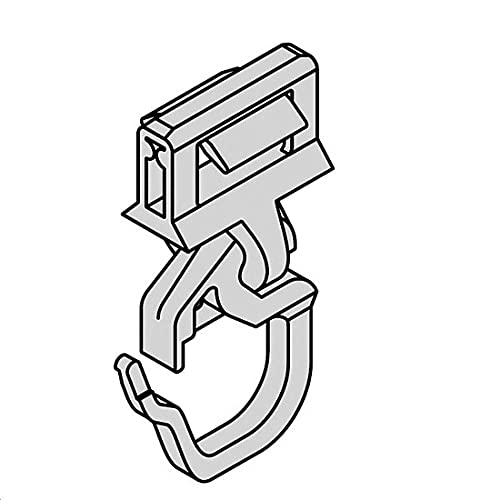 DEMASol Gardinen Clic-Gleiter mit Faltenhaken kurz HINNO HC 91, für Gardinenschienen aus Holz BZW. Kunststoff von DEMASol