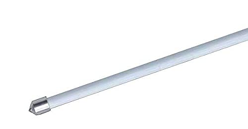 Scheibengardinen-Stange Pinnstange Klemmstange Scheibenstange 110 – 125 cm weiß von DEMASol