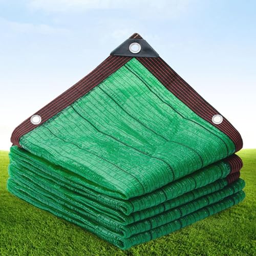 Sonnenschutzsegel, 95% Sonnenschutz-Tuch, grünes Netz, Schattenstoff, Gewächshausabdeckungen mit Knopfloch-Sonnenschutz-Markise, 6-polig, for Gewächshaus, verstärkte doppellagige Kanten (Color : Gre von DEMCAY