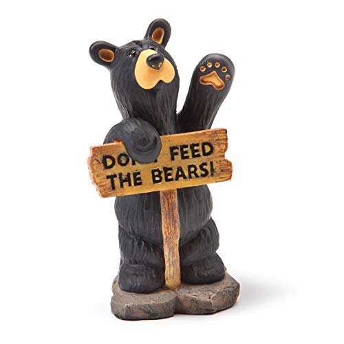 Big Sky Carvers Jeff Fleming Bearfoots Whimsical Do Not Feed The Bears Miniature Figurine von DEMDACO