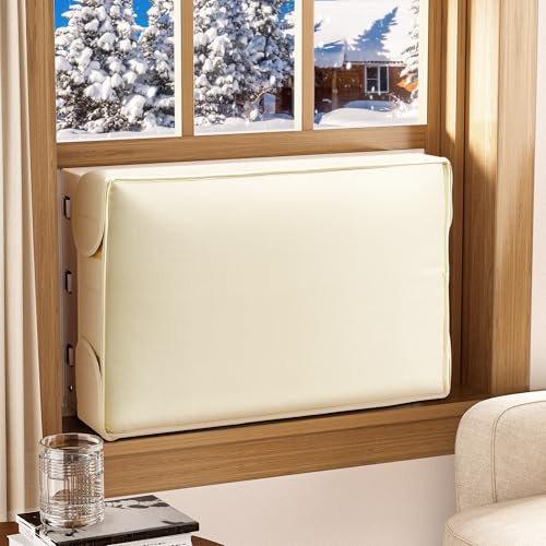 Klimaanlagenabdeckung für den Innenbereich, winddicht, staubdicht und wasserdicht, Fenster-Klimaanlagenabdeckung für den Winter, Isolierung für Wand-Wechselstrom-Einheit, 53,3 cm B x 38,1 cm H x 8,9 von DEMEDO