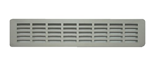 Küche Arbeitsplatte Aluminium Lüftungsgitter Aluminium Sockel Wärme Lüftungsgitter Aluminium Schrank Lüftungsgitter Eloxiertes Aluminium Lüftungsgitter (40,5 x 7 cm) von DEMLOU