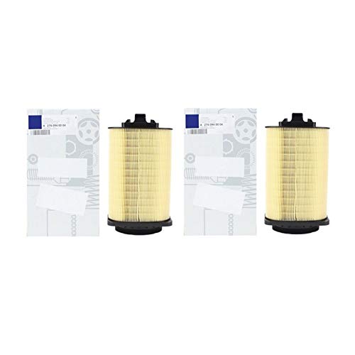 DEMULAX 1 Stück Luftfilter A2740940004, for Mercedes, E-KLASSE W212 A207 C207 S212 2013-/GLC X253 C253 2015-/GLK-KLASSE X204 2013-2015 Modell Auto-Luftfilter(2 Pcs Air Filter) von DEMULAX