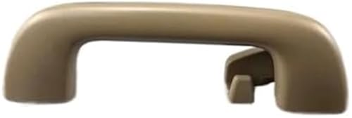 DEMULAX 1-teiliger Auto-Innendach-Sicherheitsgriff, Deckenarmlehne, Handlauf, Dachzuggriff, for Toyota, for Corolla, Yaris Prius (Beige hintere Reihe) Auto-Haltegriff(Beigeyellow Rear) von DEMULAX