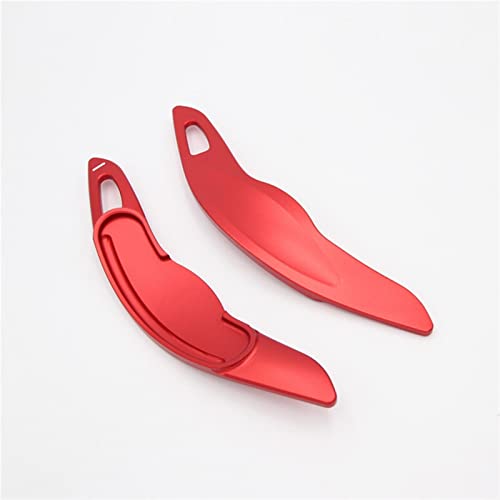 DEMULAX 2 STÜCKE Auto Lenkrad Schaltwippen Verlängerung Abdeckung Zubehör, for MINI, F56 F54 F55 F57 F60 Schaltwippe(Red) von DEMULAX