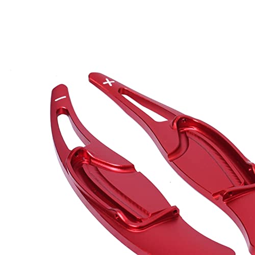 DEMULAX 2-teiliges Auto-Lenkrad-Schaltwippen-Schalthebelverlängerung CR-V 2016 2017, for Civic, 2012 2013 2014, Aluminium Schaltwippe(Red) von DEMULAX