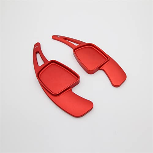 DEMULAX Auto-Lenkrad-Schaltwippen, for Audi, A3 S3 Facelift A5 S5 2017 A4 B9 Q7 2016-2017 TT TTS Aluminium Schaltwippe(Red) von DEMULAX