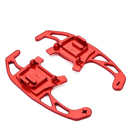 DEMULAX Auto Lenkrad Schaltwippen Extender Werkzeuge Innen Zubehör, for VW, for Golf, 7 GTI GTD GTE MK7, for POLO, for Scirocco Schaltwippe(Red) von DEMULAX