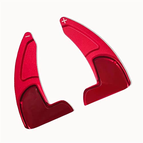 DEMULAX Auto Lenkrad Schaltwippen Schalthebelverlängerung, for DODGE, Challenger Charger 2015-2020 Aluminium Schaltwippe(Red) von DEMULAX