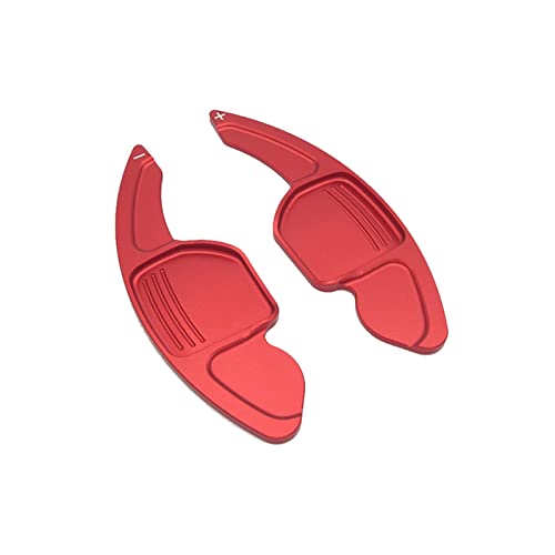 DEMULAX Auto Lenkrad Schaltwippen Verlängerung Direkte Gangschaltung Paddel, for Audi, A3 A4L A5 A6 A7 A8 S5 Q7 Schaltwippe(Red) von DEMULAX