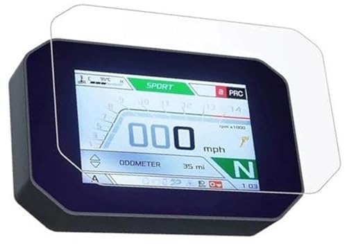 DEMULAX Displayschutzfolie 2022, Motorrad-Kratz-Cluster-Display Tuareg 660, for Aprilia, Tuareg660 RSV4/Tuono V4 Armaturenbrett-Displayschutz(BLACK 1 sets) von DEMULAX