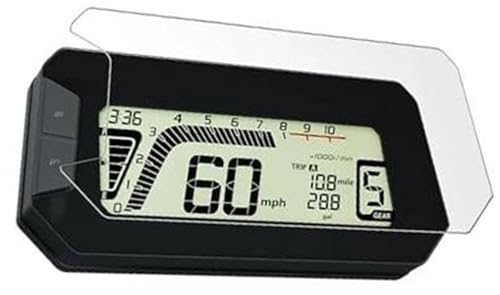 DEMULAX Displayschutzfolie Motorrad Defend Scratch Tachoinstrument, for CRF300L CRF 300L Rally MSX125 MSX 125 2021 Armaturenbrett-Displayschutz(BLACK 2 SETS) von DEMULAX