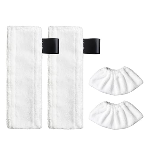 DEMULAX For EasyFix SC2 SC3 SC4 SC5 Steam Mop Tuch Reinigungspad Tuchabdeckung Lumpen Ersetzen Zubehör Moppreiniger Ersatzteile Ersatzteile für Dampfreiniger(4pcs-02) von DEMULAX