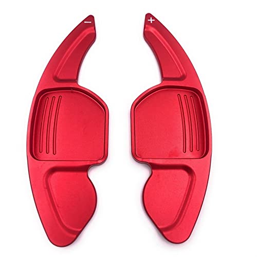 DEMULAX Lenkrad Schaltwippen Gangschaltung Schalthebelverlängerung, for Seat, Leon Cupra 5F Ibiza 6F Arona Ateca Leon ST Alhambra Aluminium Schaltwippe(Red) von DEMULAX