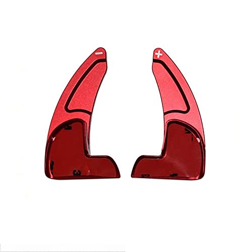DEMULAX Lenkrad-Schaltwippen-Verlängerung, for DODGE, Challenger 2015-2020, for Jeep, Grand Cherokee 2014-2020 Aluminium Schaltwippe(Red) von DEMULAX